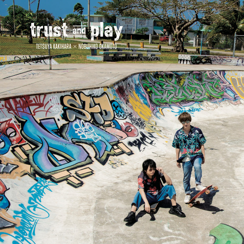 柿原徹也×岡本信彦Collaboration Mini Album『trust and play』の店舗別特典デザイン決定!